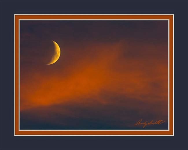 Crescent Moon at Sunset